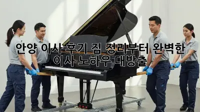 안양 이사 후기: 짐 정리부터 완벽한 이사, 노하우 대방출!